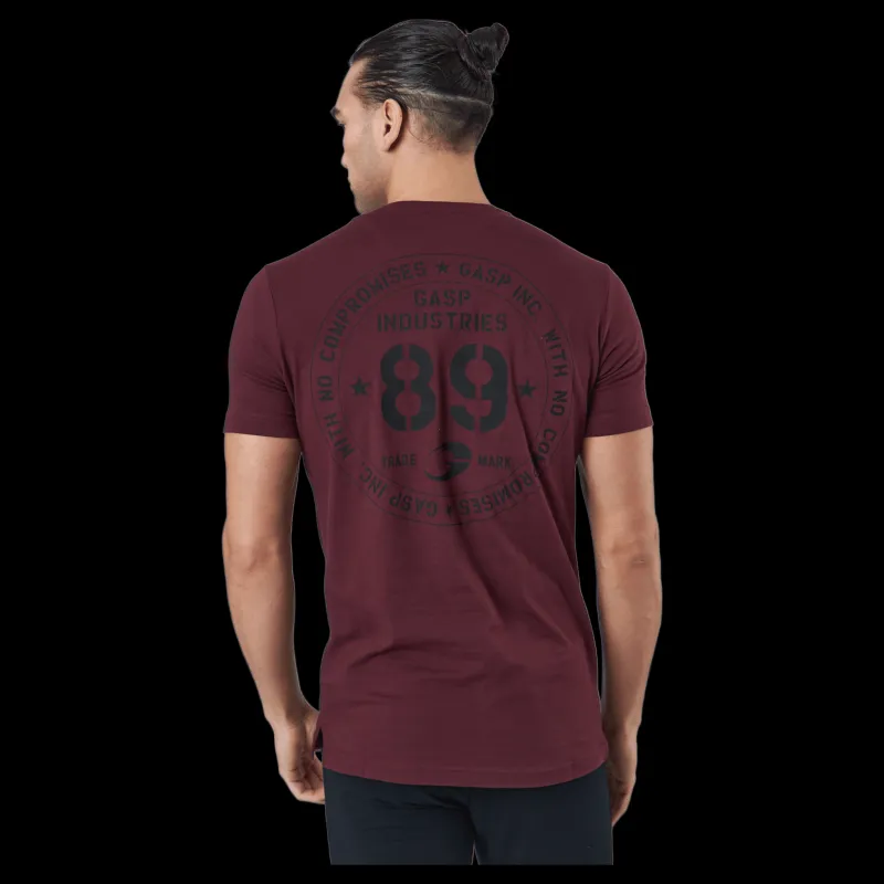 Outlet GASP 89 Classic Tap Tee Maroon Lila