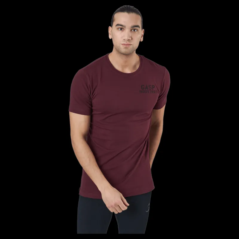 Outlet GASP 89 Classic Tap Tee Maroon Lila