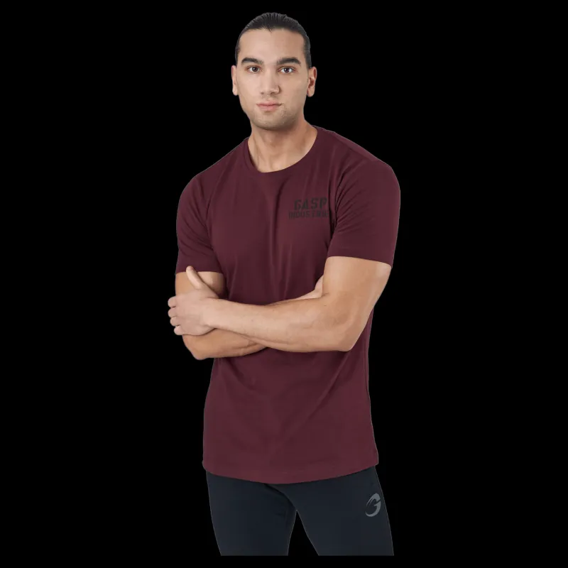 Outlet GASP 89 Classic Tap Tee Maroon Lila