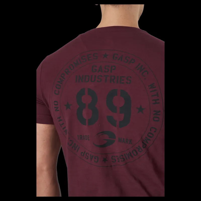 Outlet GASP 89 Classic Tap Tee Maroon Lila