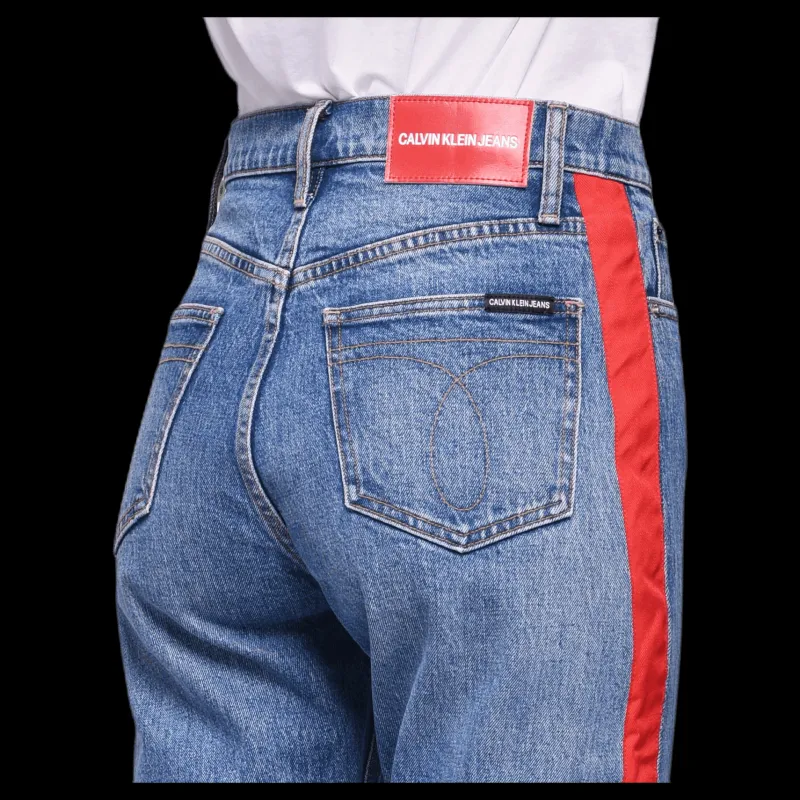 Calvin Klein 020 High Rise Jeans Blue Blå Sale