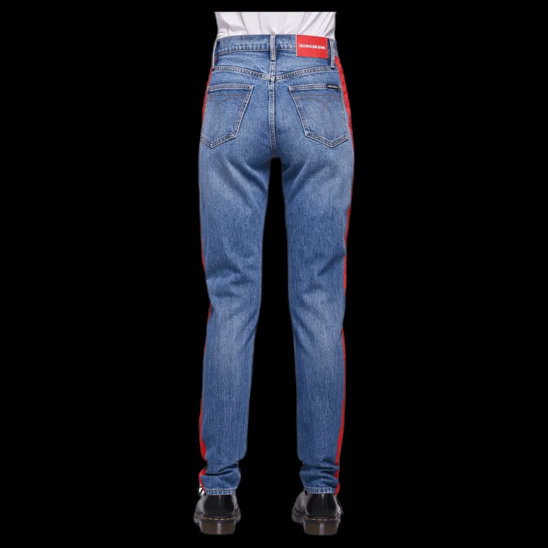 Calvin Klein 020 High Rise Jeans Blue Blå Sale