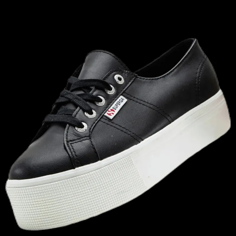 Superga 2790 Naplng Cotw White/Black Vit och Svart Sale
