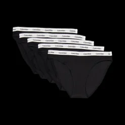 Calvin Klein 5 Pack Bikini (low-rise) Black/black/black/black/black Svart New