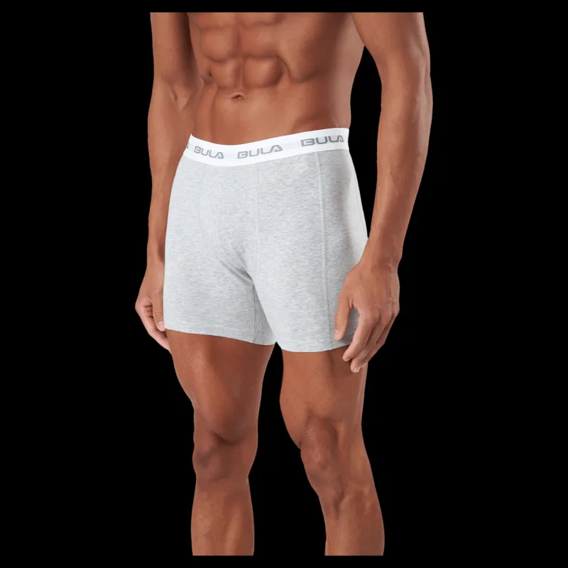 Bula 2 Pk Boxer, Web Grey Grå