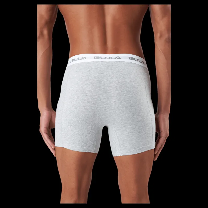 Bula 2 Pk Boxer, Web Grey Grå