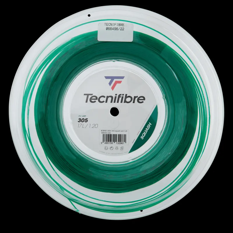 New Tecnifibre 305 Squash 1,20 Coil 200 M Green Grön