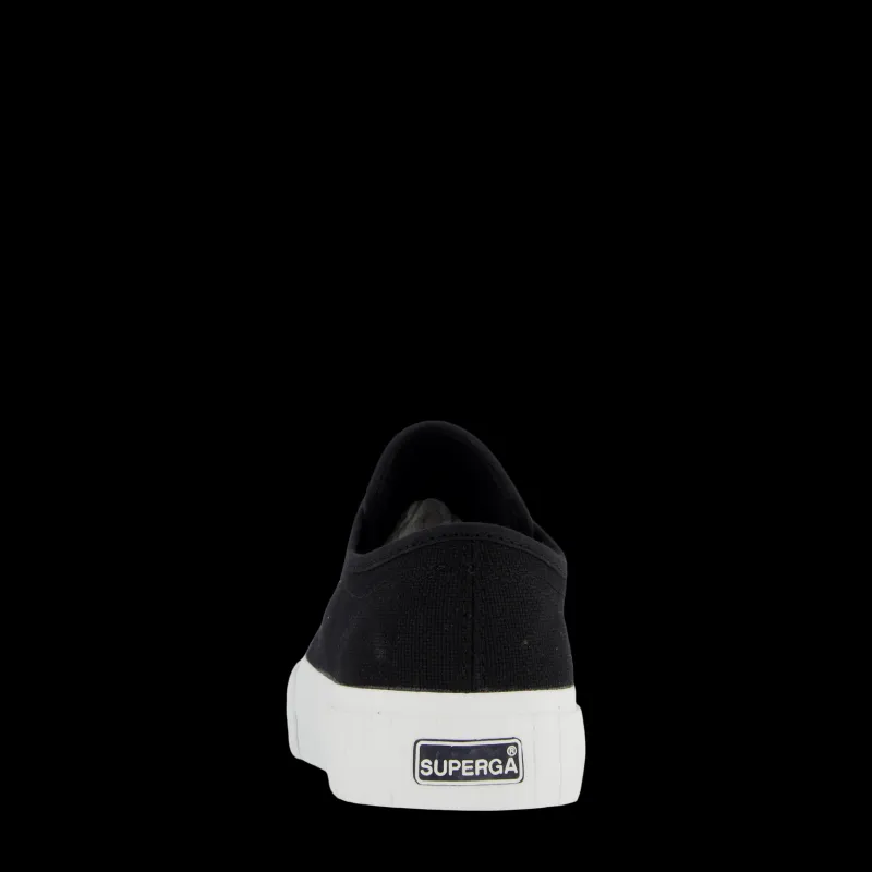 Superga 2630 Stripe Black -white Svart Clearance
