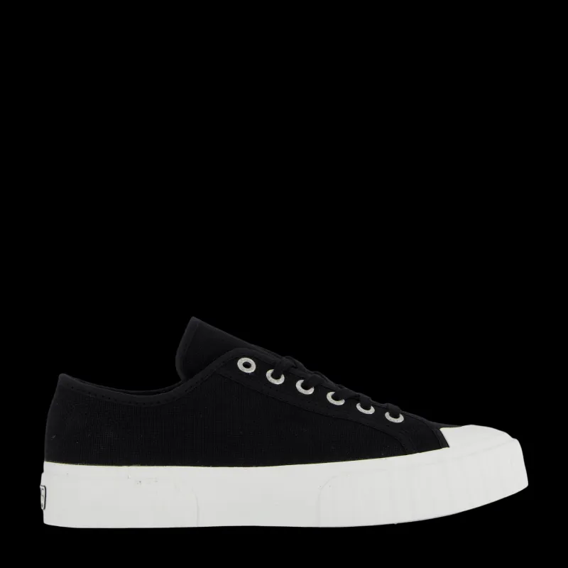 Superga 2630 Stripe Black -white Svart Clearance