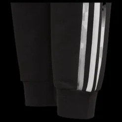 adidas 3 Stripe Girls Pants White/Black Svart New