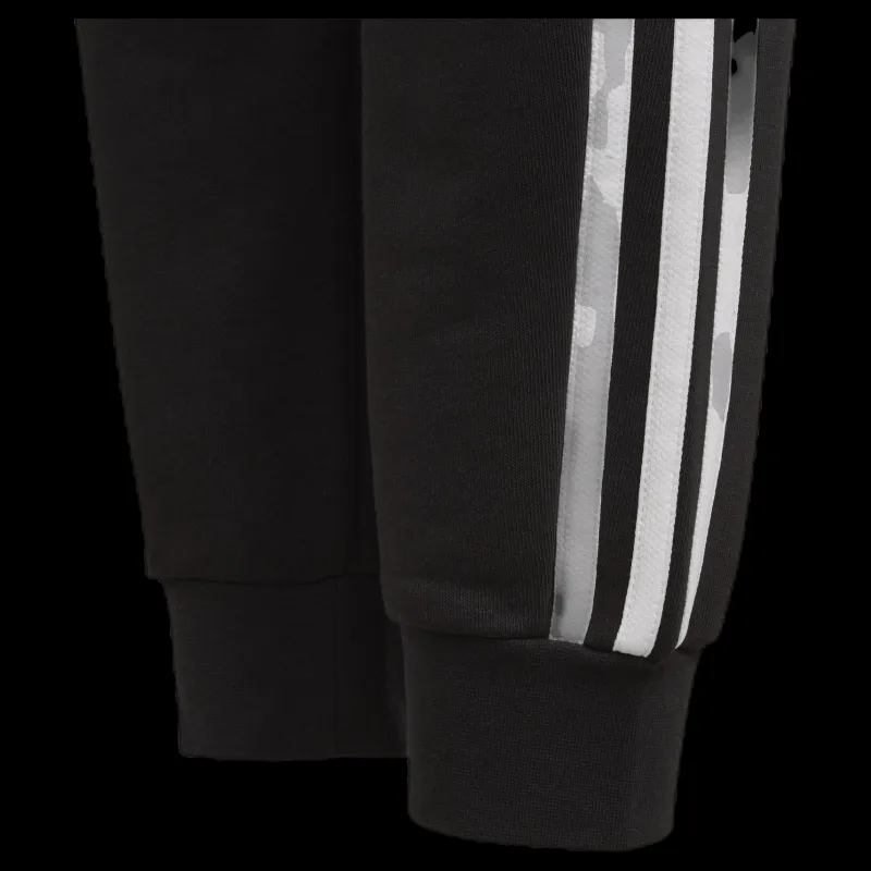 adidas 3 Stripe Girls Pants White/Black Svart New