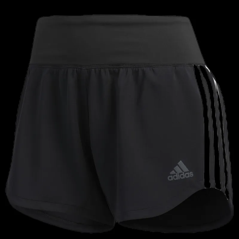 Outlet adidas 3 Stripe Woven Gym Short Black / Black Svart