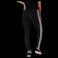 adidas 3 Stripes Leggings Black / White Svart