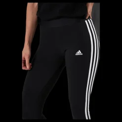 adidas 3 Stripes Leggings Black / White Svart