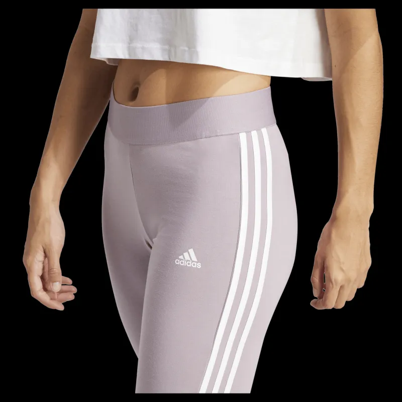 New adidas 3 Stripes Leggings Preloved Fig / White Vit