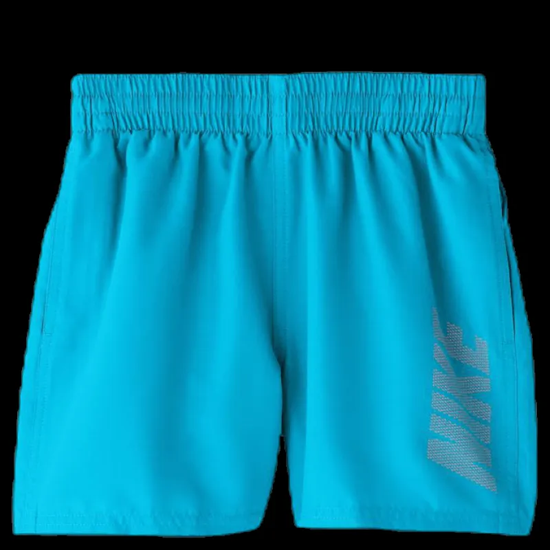 Nike Swim 4" Volley Short Logo Solid Youth Blue/Orange Turkos