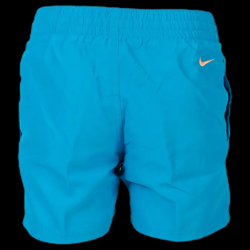 Nike Swim 4" Volley Short Logo Solid Youth Blue/Orange Turkos
