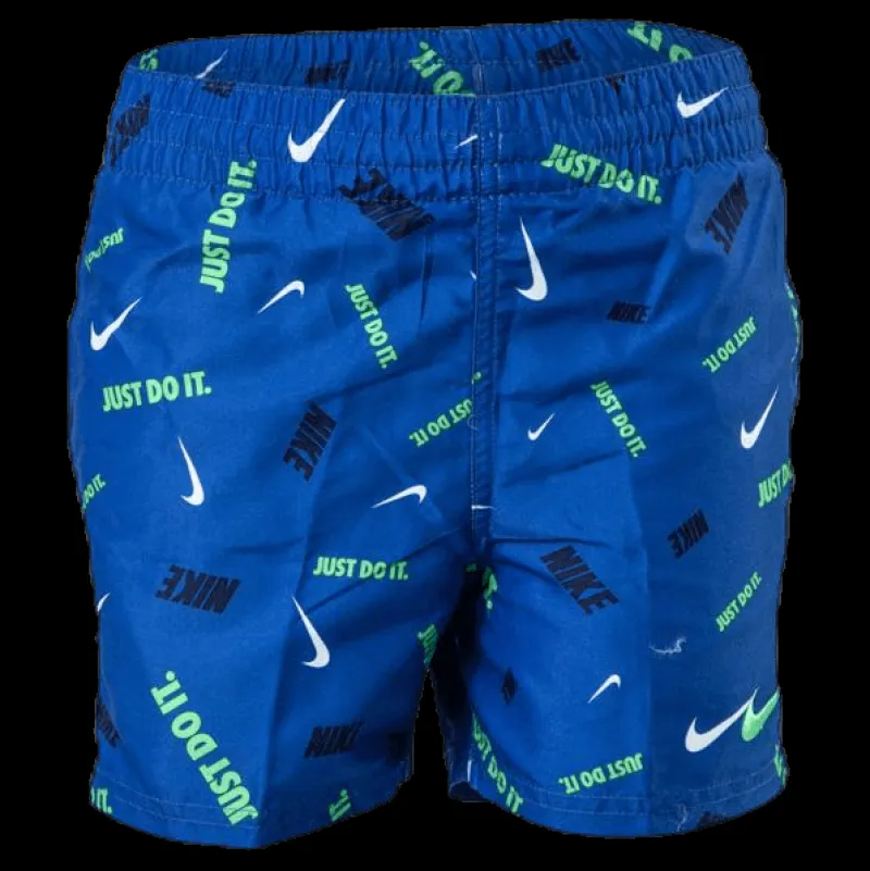 Nike Swim 4" Volly Short Logofetti Junior Blue Blå