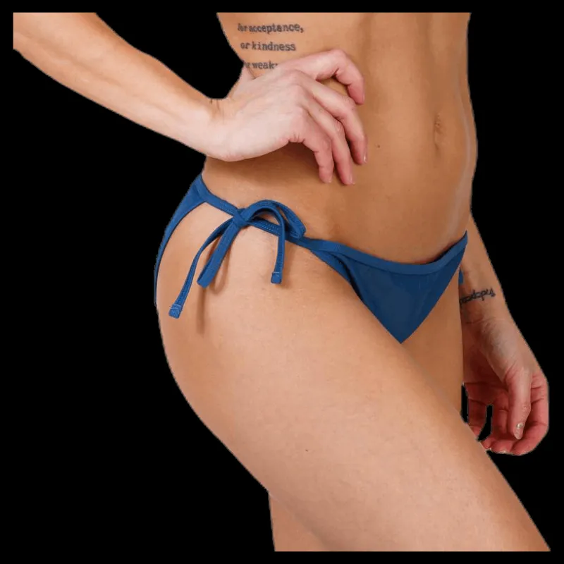 Hot Wyte Abigail Tie Tanga Blue Blå