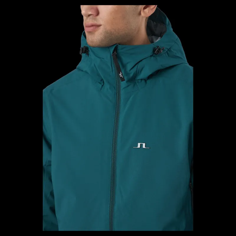 New J.Lindeberg Ace Ski Jacket Treeline Green Turkos