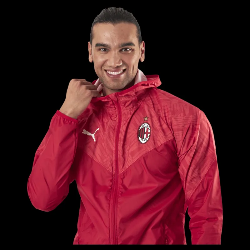 Puma ACM Warmup Jacket Black/Red Röd