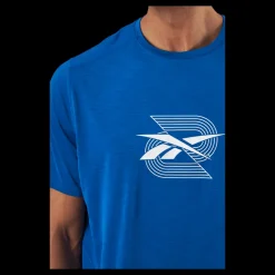 Hot Reebok Activchill Graphic Move T-Shirt Vector Blue Blå