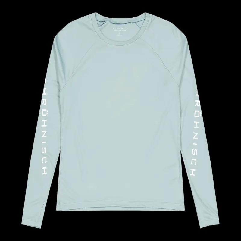 Röhnisch Active Logo Long Sleeve Silver Blue Blå