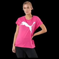 Hot Puma Active Logo Tee Pink Rosa