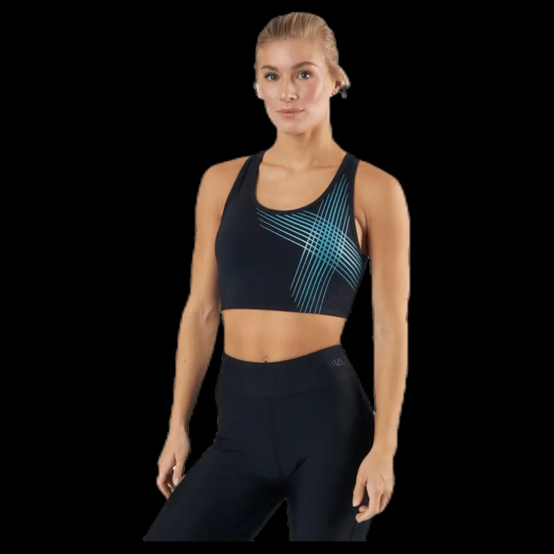 2XU Active Medium Impact Crop Black Svart New