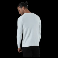 Jack & Jones Adam Knit Crew Neck White Vit Outlet