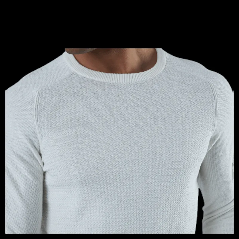 Jack & Jones Adam Knit Crew Neck White Vit Outlet
