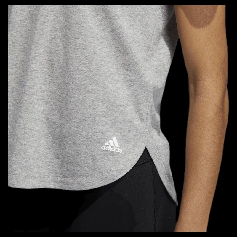 adidas Adapt Length Tee Grey Grå Sale