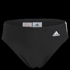 Hot adidas 3 Stripes Swim Trunk Black Vit och Svart