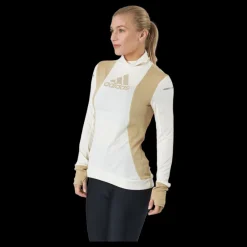 adidas Blocked Longsleeve Tee Women Wonder White / Beige Tone Vit Hot