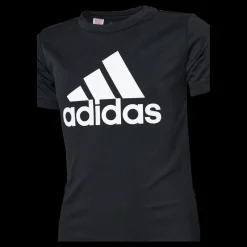 Outlet adidas Boys D2M Big Logo T-Shirt Black / White Svart