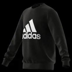 Hot adidas Boys Essentials Big Logo Sweatshirt Black / White Svart