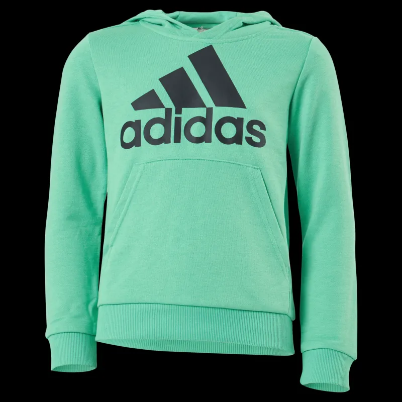 Hot adidas Boys Essentials Big Logo Hoodie Semi Screaming Green / Black Grön