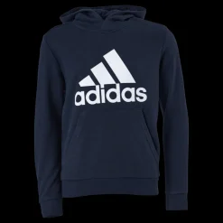 adidas Boys Essentials Big Logo Hoodie Legend Ink / White Blå Discount
