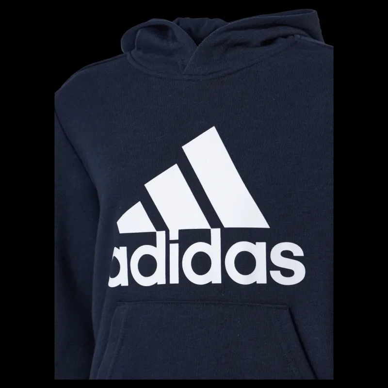 adidas Boys Essentials Big Logo Hoodie Legend Ink / White Blå Discount