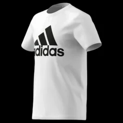 adidas Boys Essentials Big Logo Tee White / Black Vit Clearance