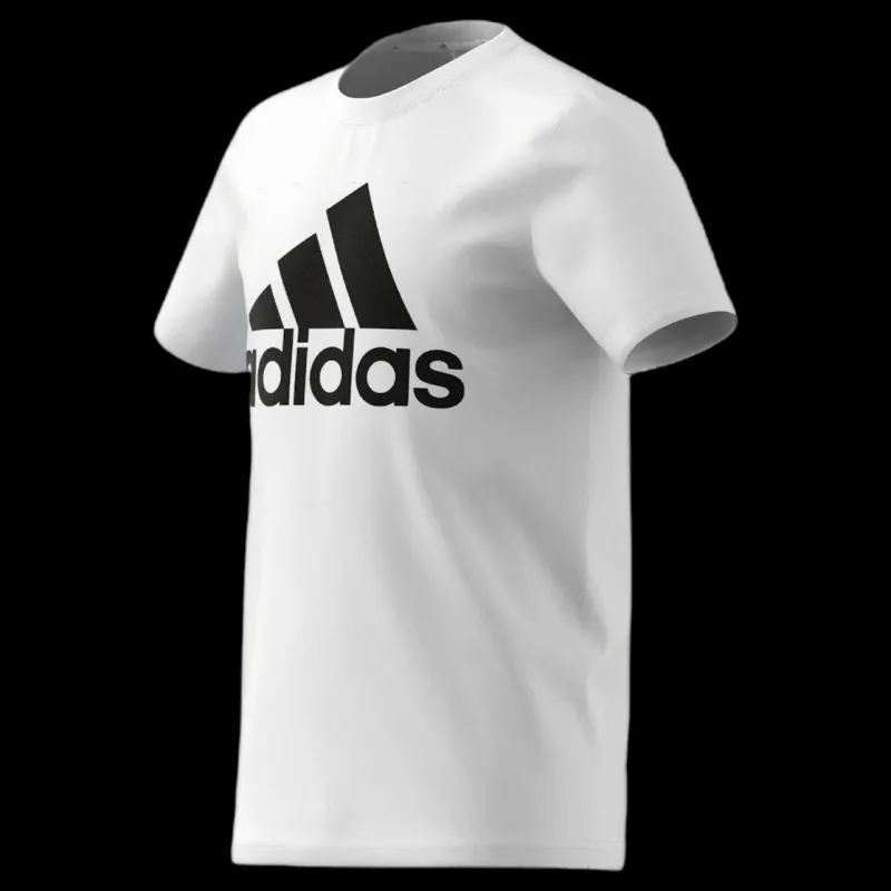 adidas Boys Essentials Big Logo Tee White / Black Vit Clearance