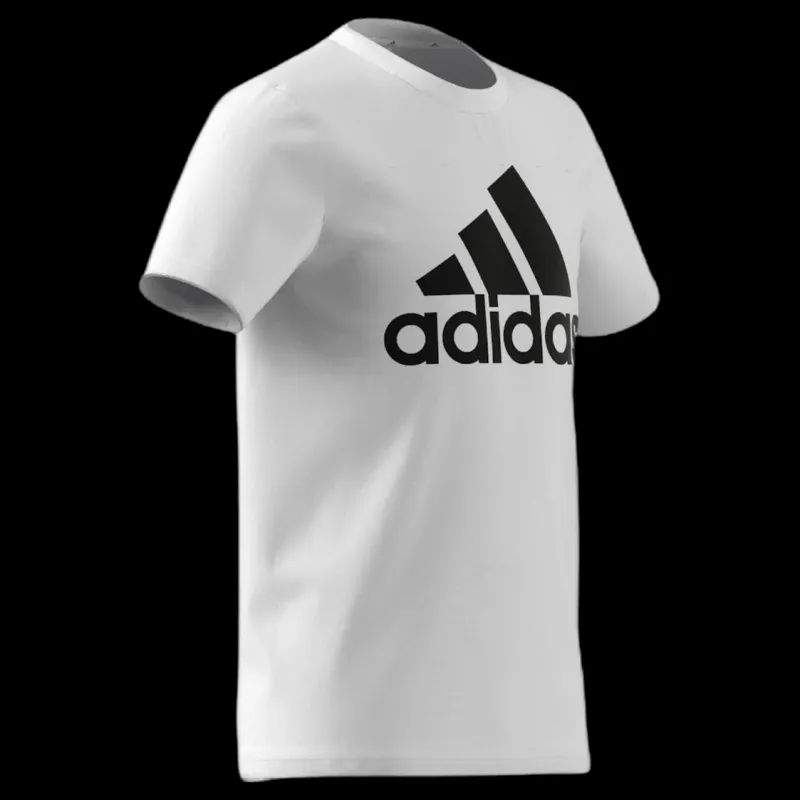 adidas Boys Essentials Big Logo Tee White / Black Vit Clearance