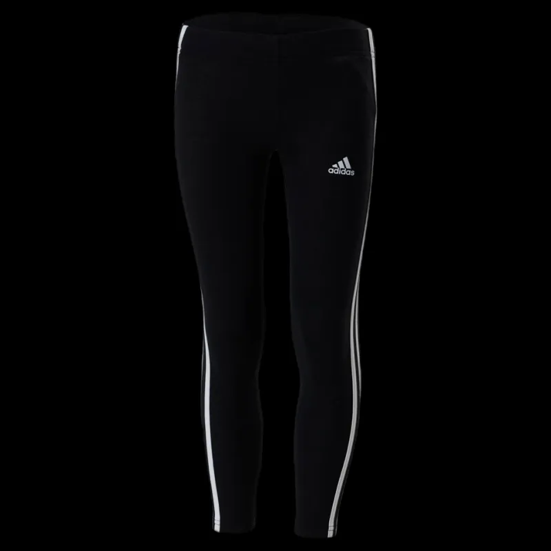 Outlet adidas Essentials 3-Stripes Leggings Black Vit och Svart