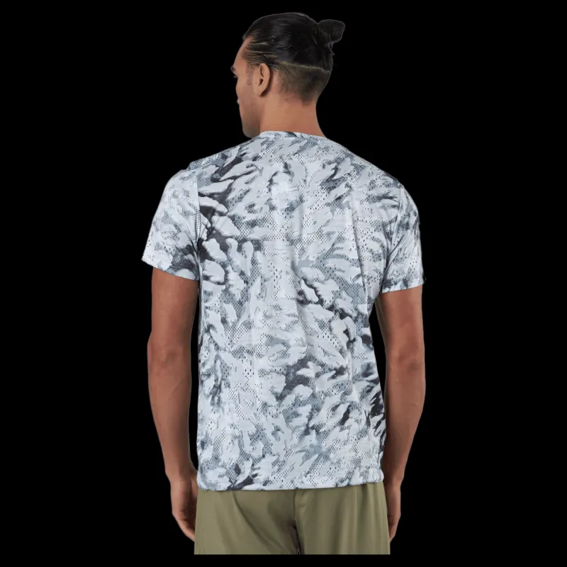 Discount adidas Fast Graphic Tee Primeblue Men Grey One / White Flerfärgad