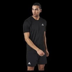 adidas Fast Primeblue Tee Men Black / Reflective Silver Svart