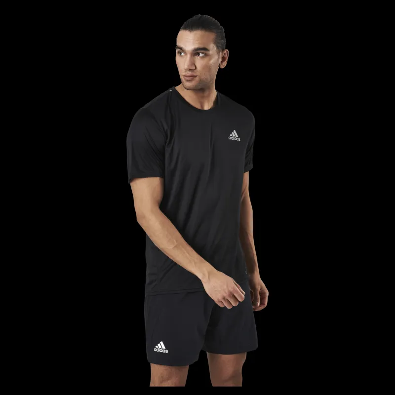 adidas Fast Primeblue Tee Men Black / Reflective Silver Svart