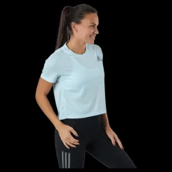 adidas Fast Primeblue Tee Women Halo Mint / Reflective Silver Blå