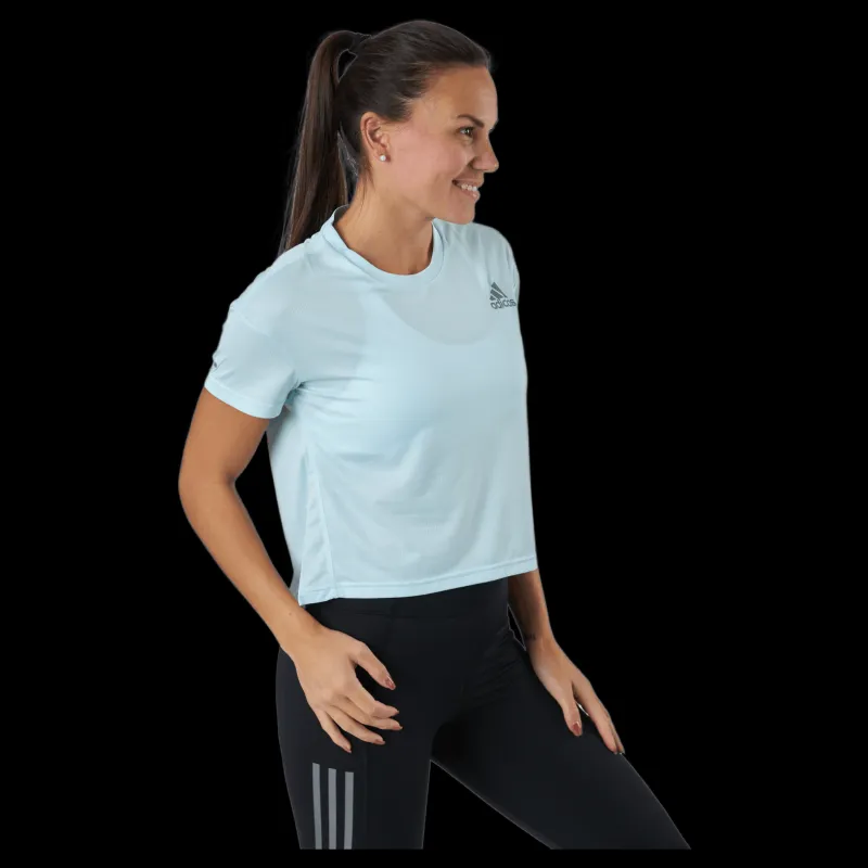 adidas Fast Primeblue Tee Women Halo Mint / Reflective Silver Blå