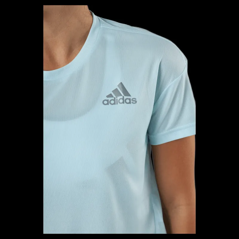 adidas Fast Primeblue Tee Women Halo Mint / Reflective Silver Blå