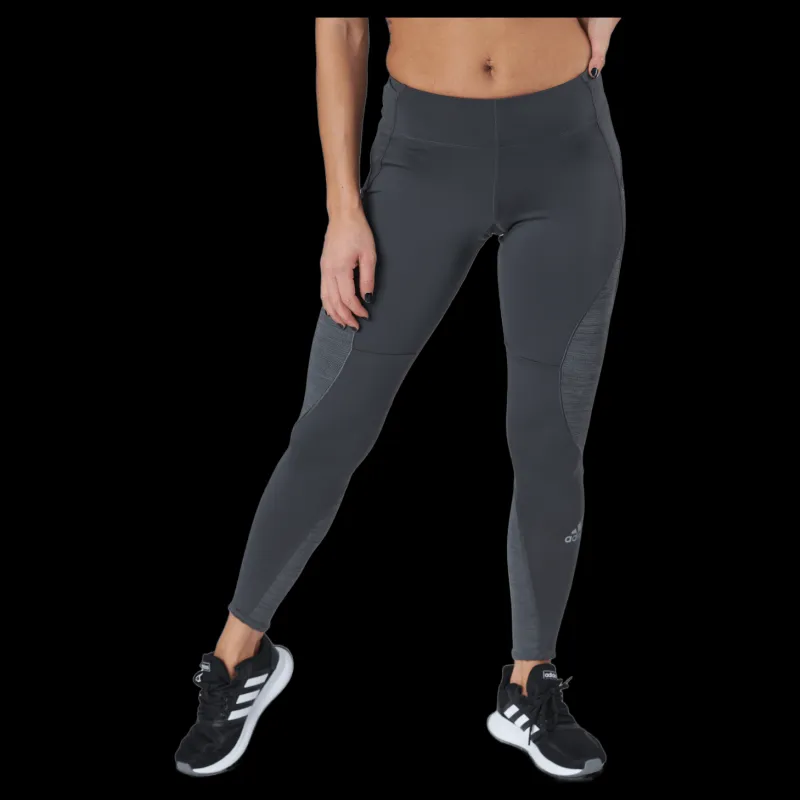 adidas Fast Running Primeblue Leggings Women Grey Six / Grey Four Svart